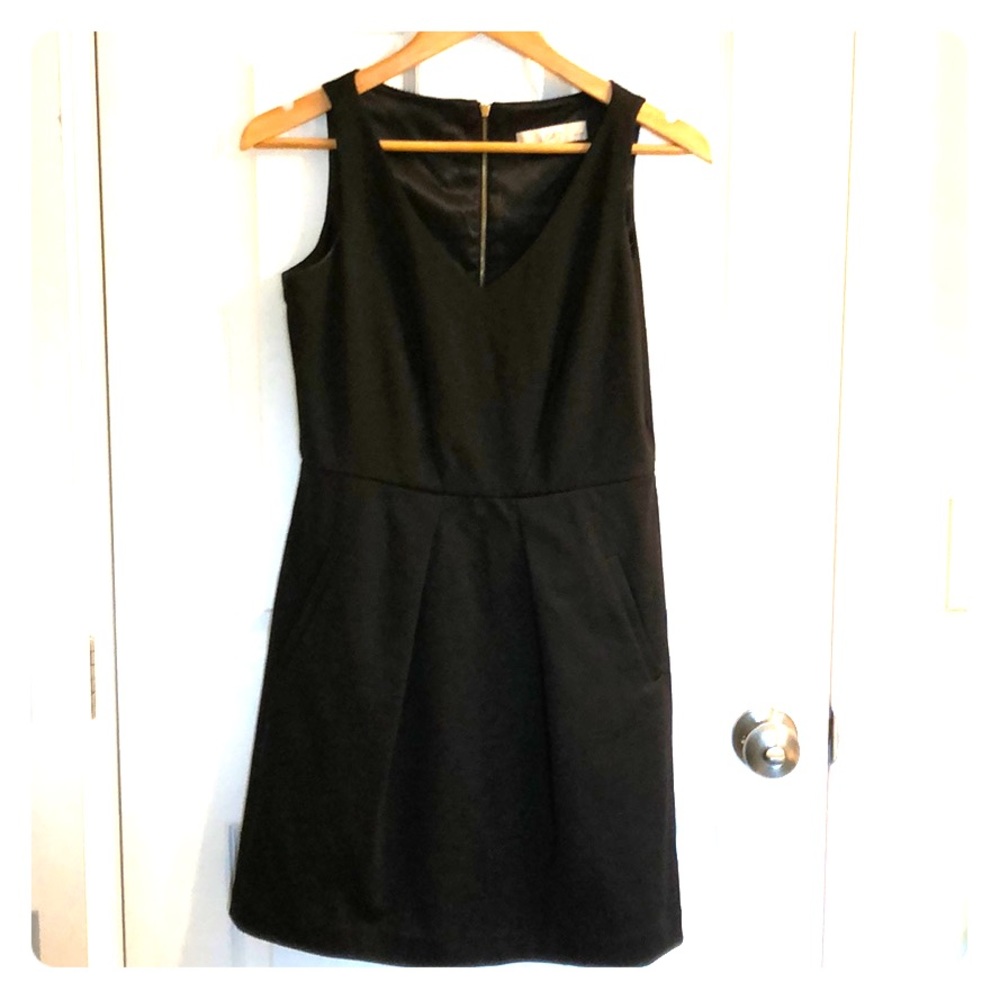 Loft Petite 4 Little Black Dress with Pockets